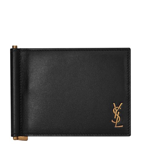 ysl wallet with money clip|saint laurent men's wallet.